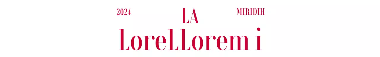 Diseño en color tipo revista con elegantes tipos de letra