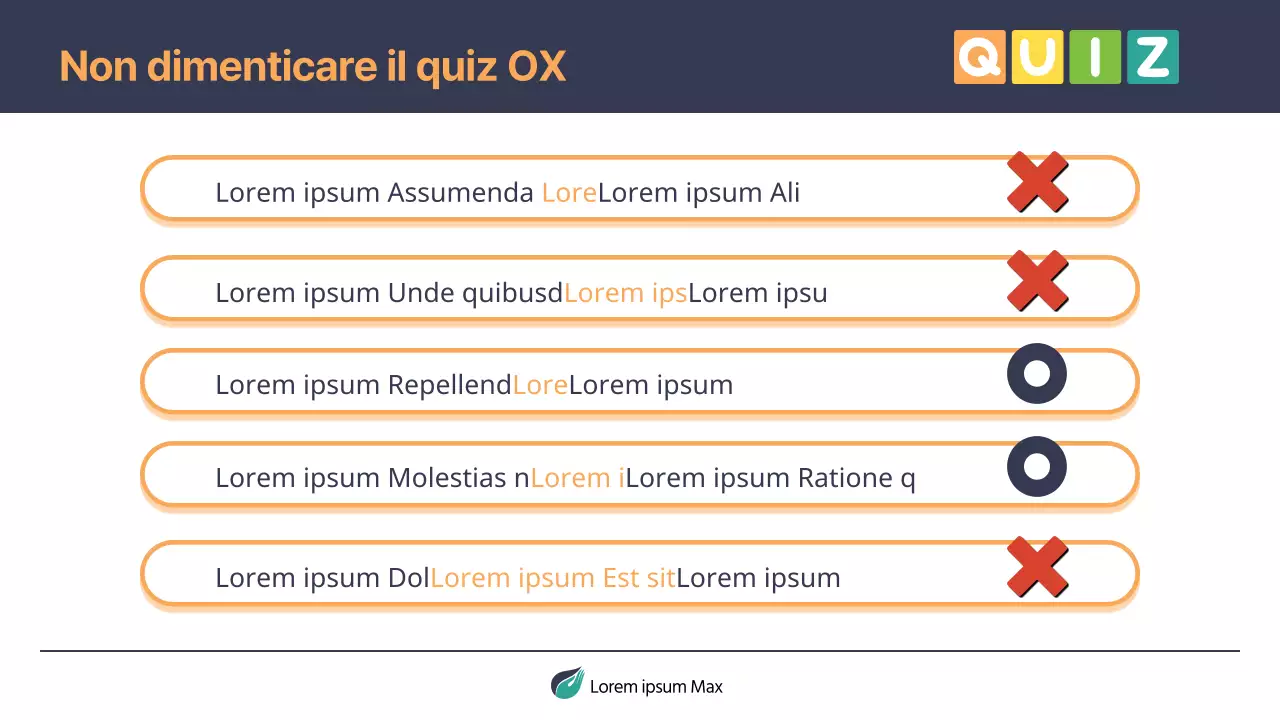 Materiale di formazione semplice sulla sicurezza antincendio in blu navy e arancione
