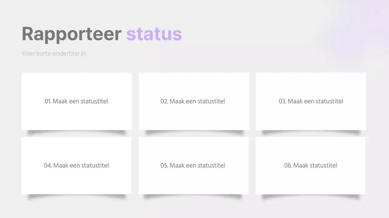 Een eenvoudig verslag in mauve en grijs