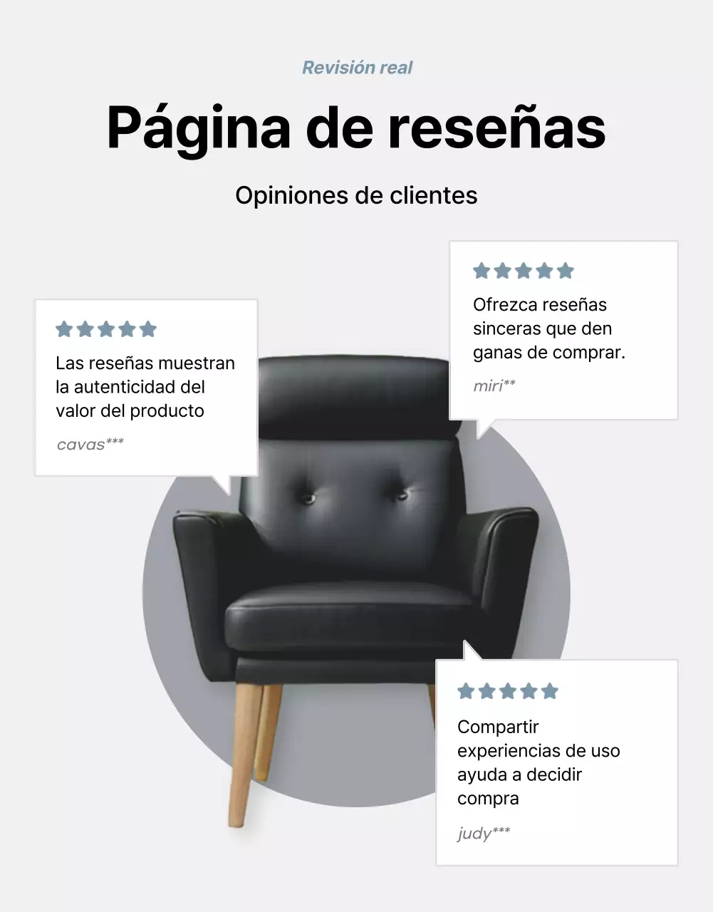 Promocionar productos para vender muebles sencillos grises y azules