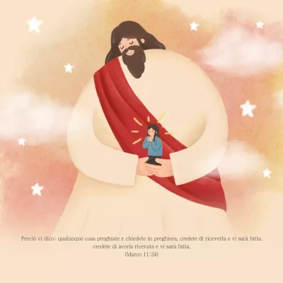 Un semplice post sui versetti biblici in giallo e arancione