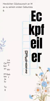 Alles Gute zum Geburtstag Nachricht auf Vintage Manuskript Papier