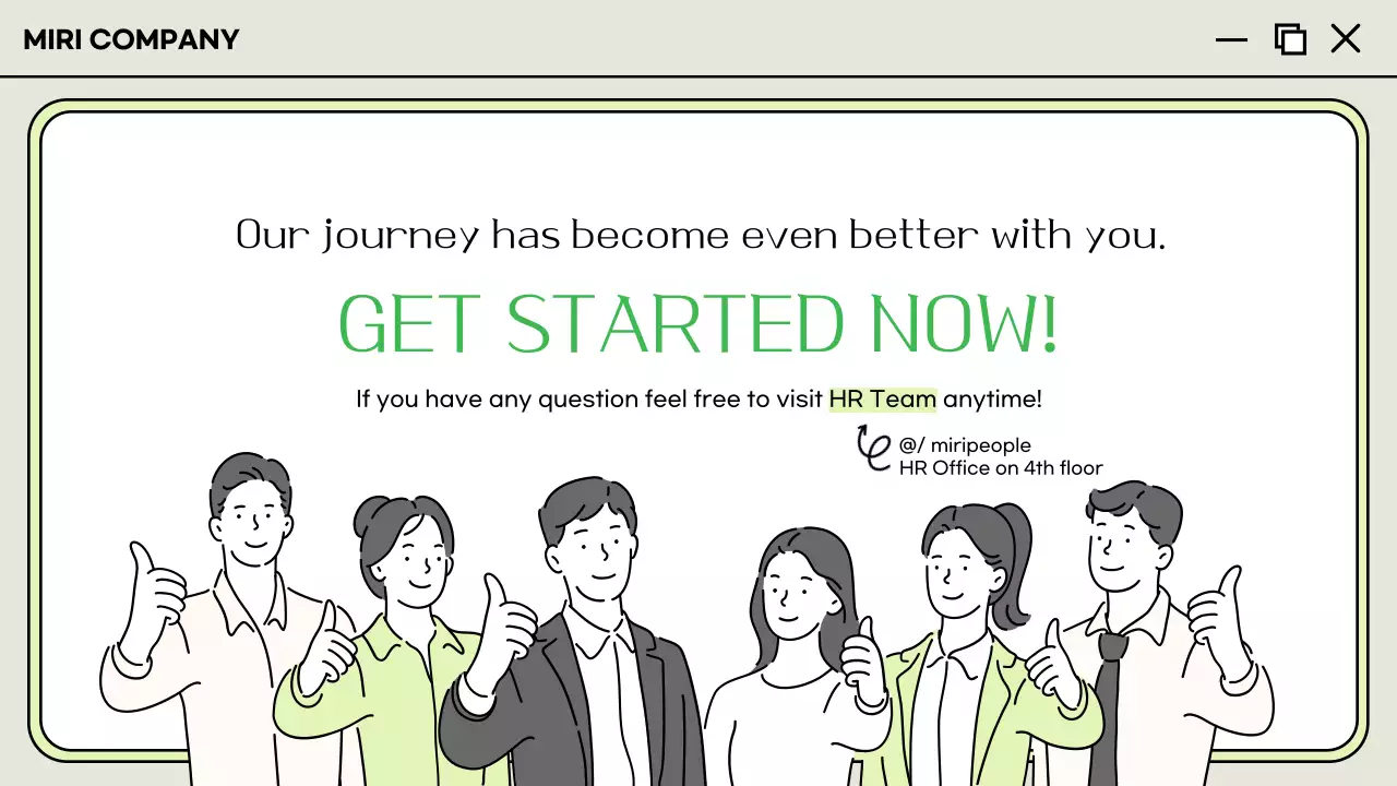 Green Minimal 온보딩 가이드 프레젠테이션