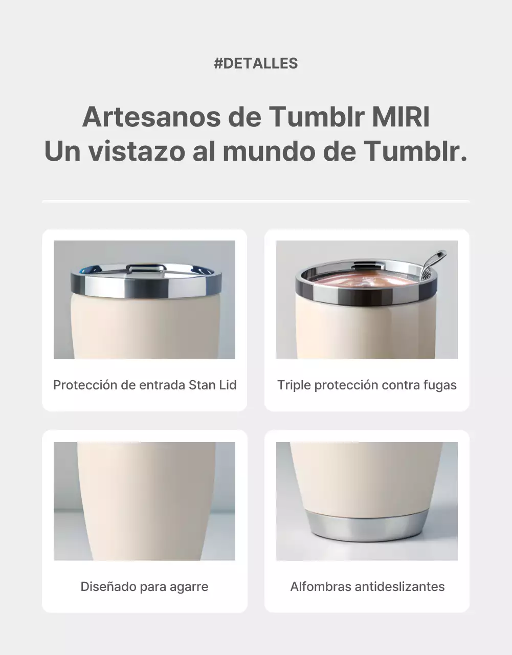 Promover un tumblr sencillo en gris y beige
