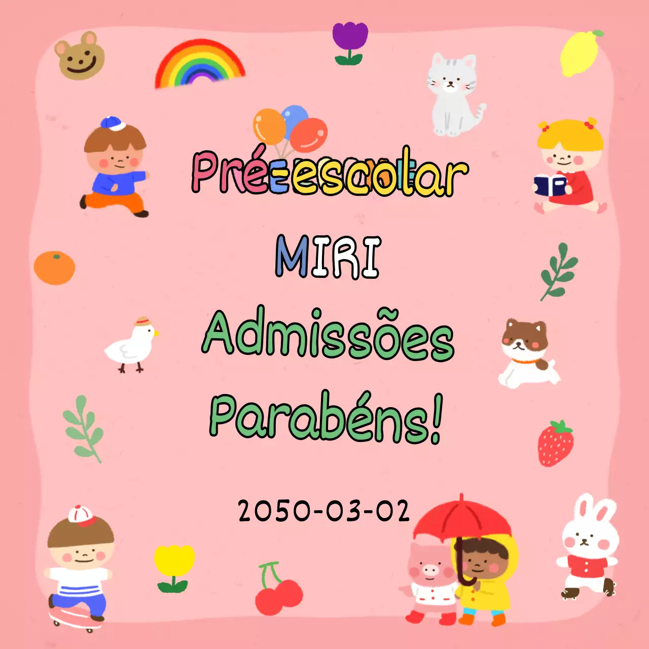 Promover a sua admissão em cor-de-rosa