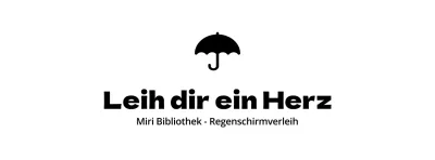 Gestalten Sie einen Mietservice mit einem Regenschirm-Symbol