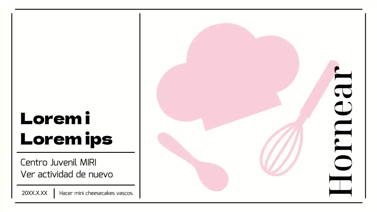 Presentación de una bonita actividad del centro juvenil en rosa