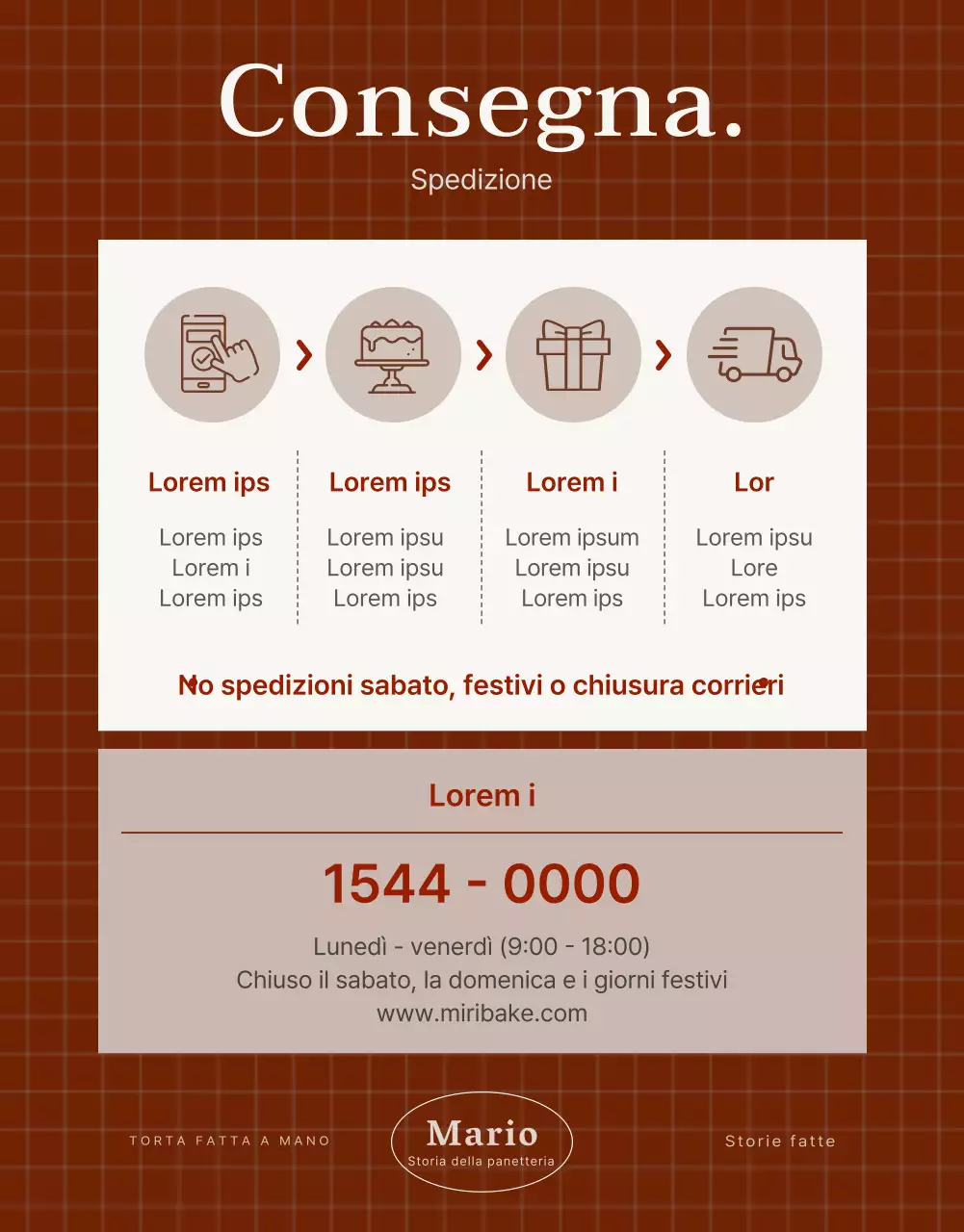 Promuovere una graziosa pasticceria in rosso e rosa