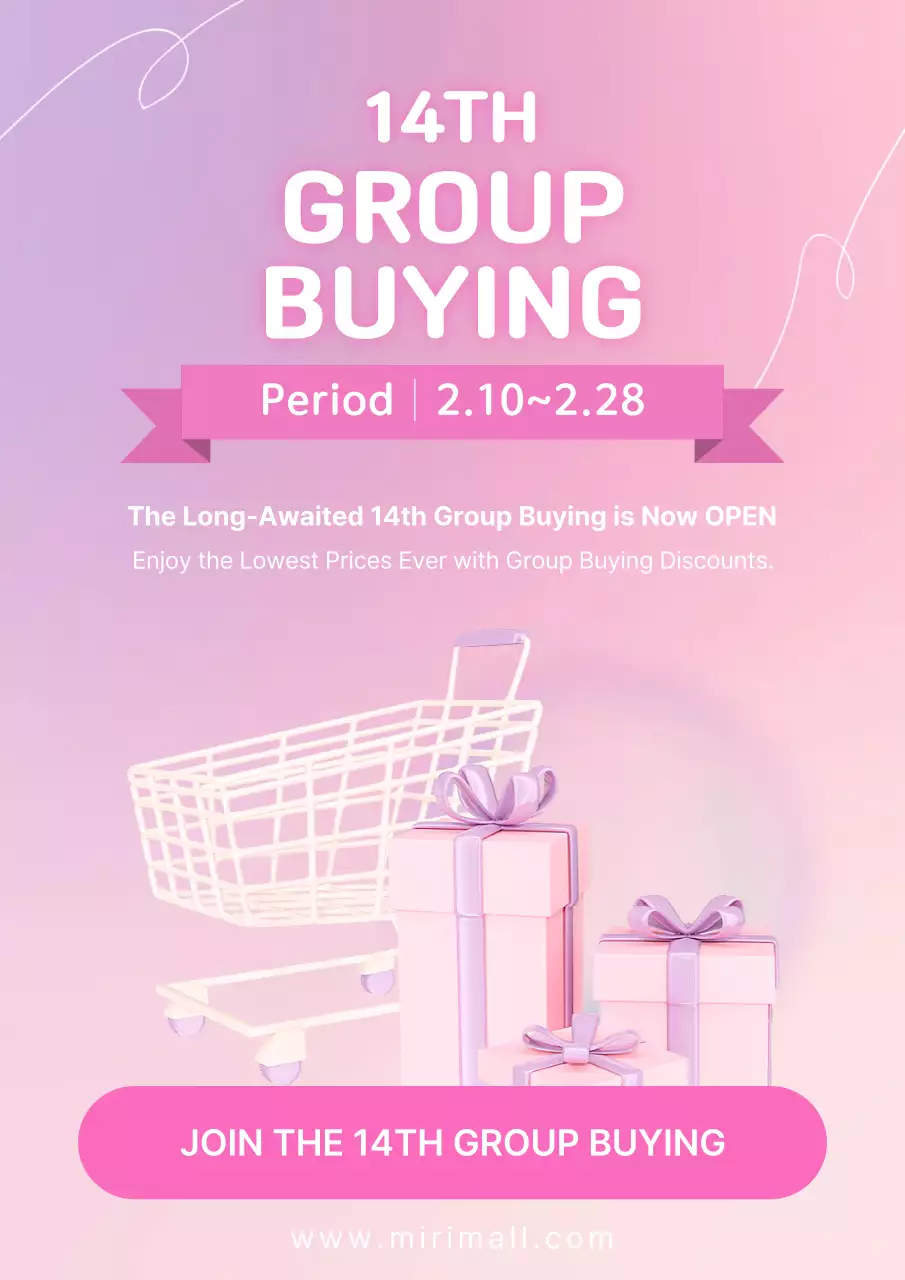 Poster khuyến mại mua sắm thời trang màu hồng