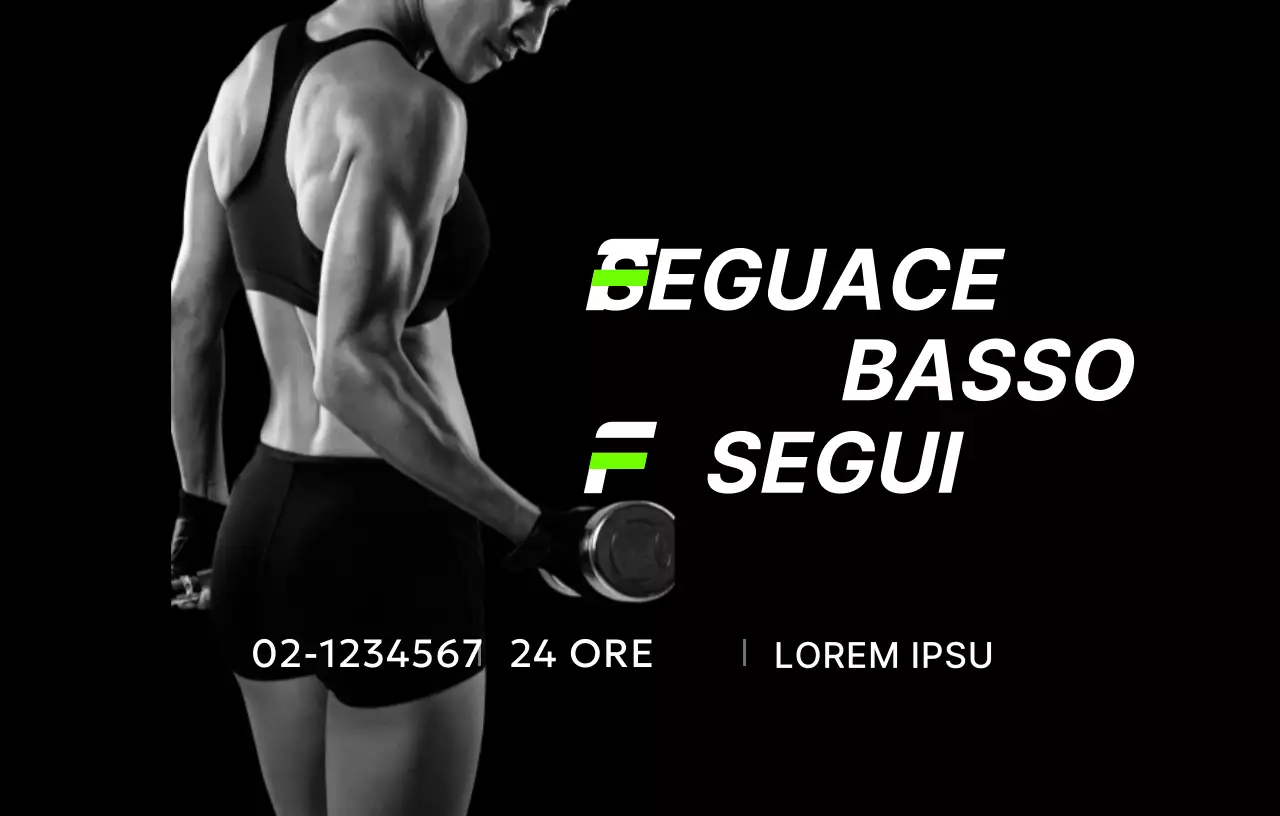 Salute con fotografia in bianco e nero e un'atmosfera sportiva