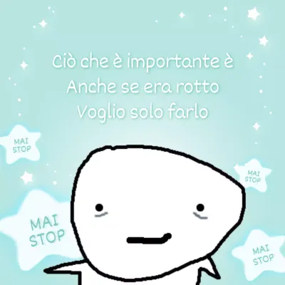 Una parodia di un grido blu chiaro