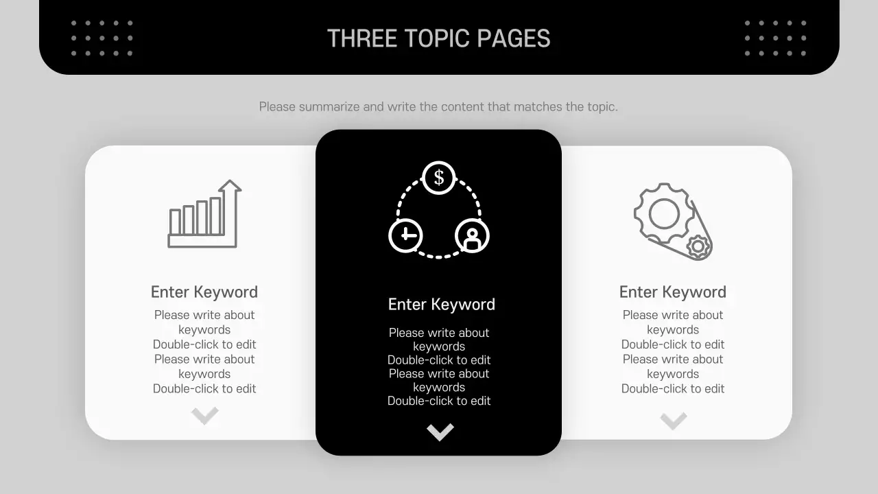 A modern business proposal in black and white