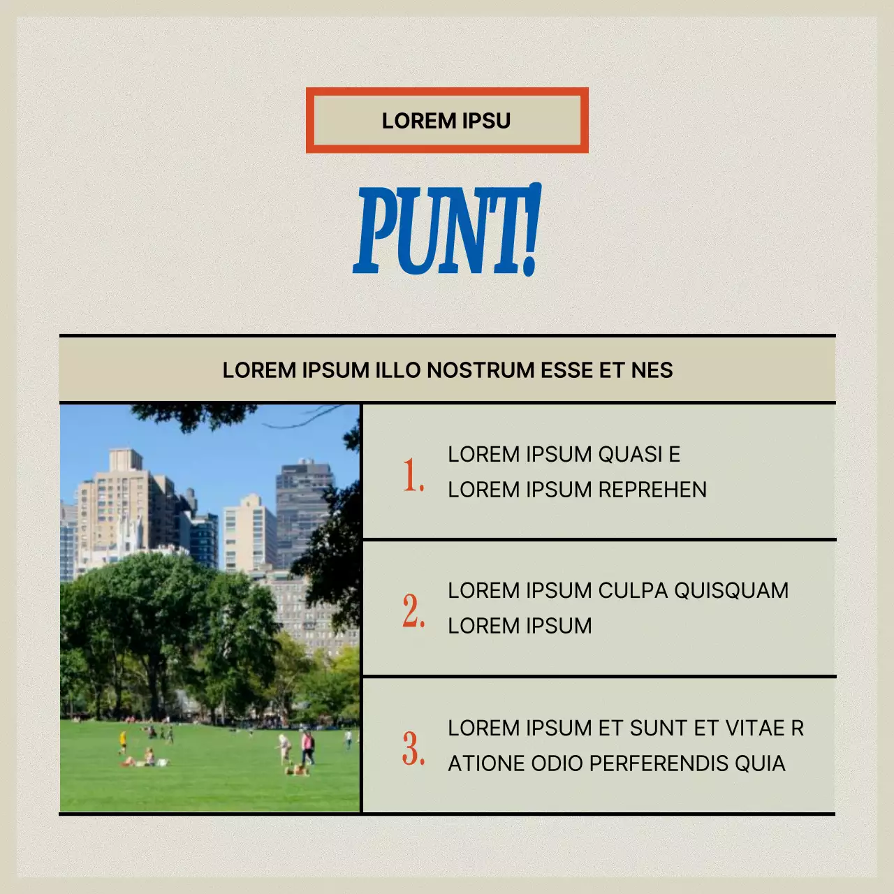 Vintage merkopdruk in rood en beige