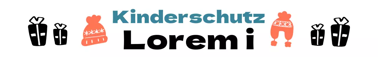 Kampagnenlogo mit einer niedlichen Strickmützen-Illustration