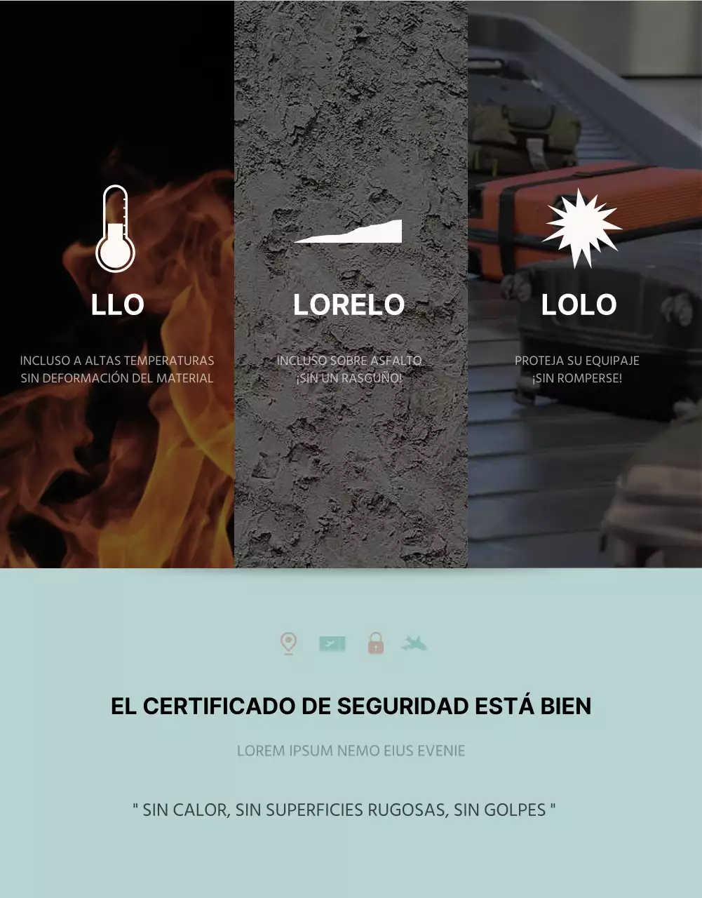 Promocione un sencillo portabebés de viaje en color menta y marfil