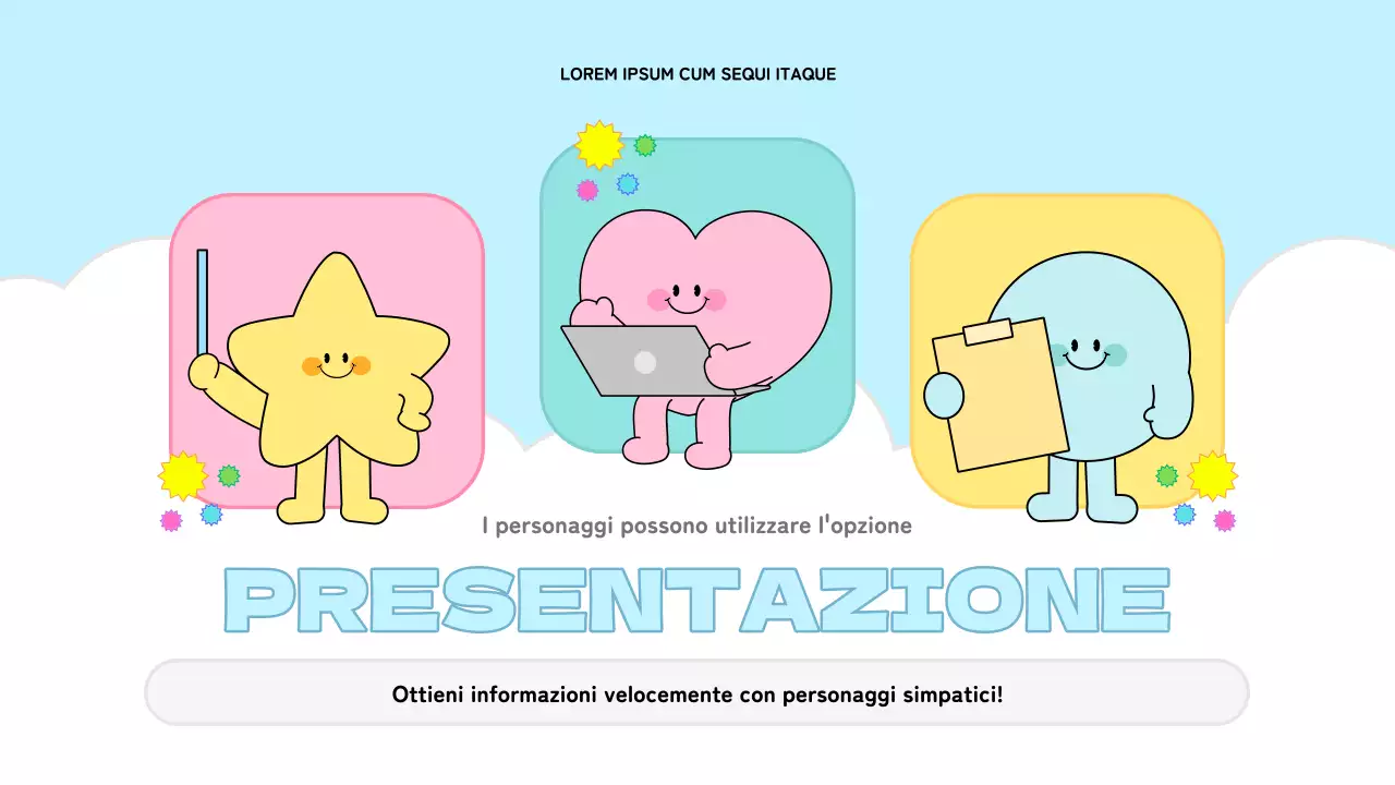 Un grazioso raccoglitore di informazioni di colore azzurro e rosa.