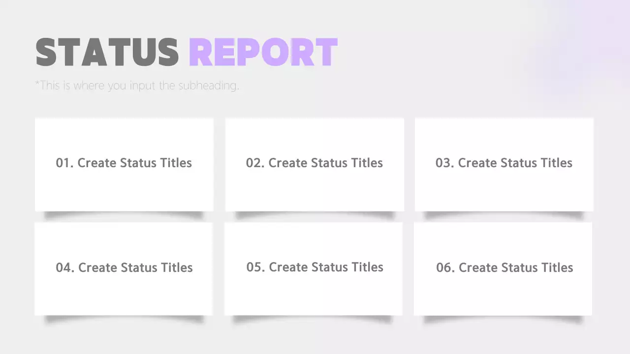 A simple report in mauve and gray