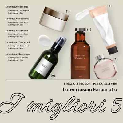 Usi moderni del beige Post di presentazione del prodotto