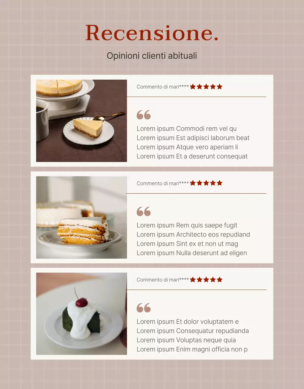 Promuovere una graziosa pasticceria in rosso e rosa