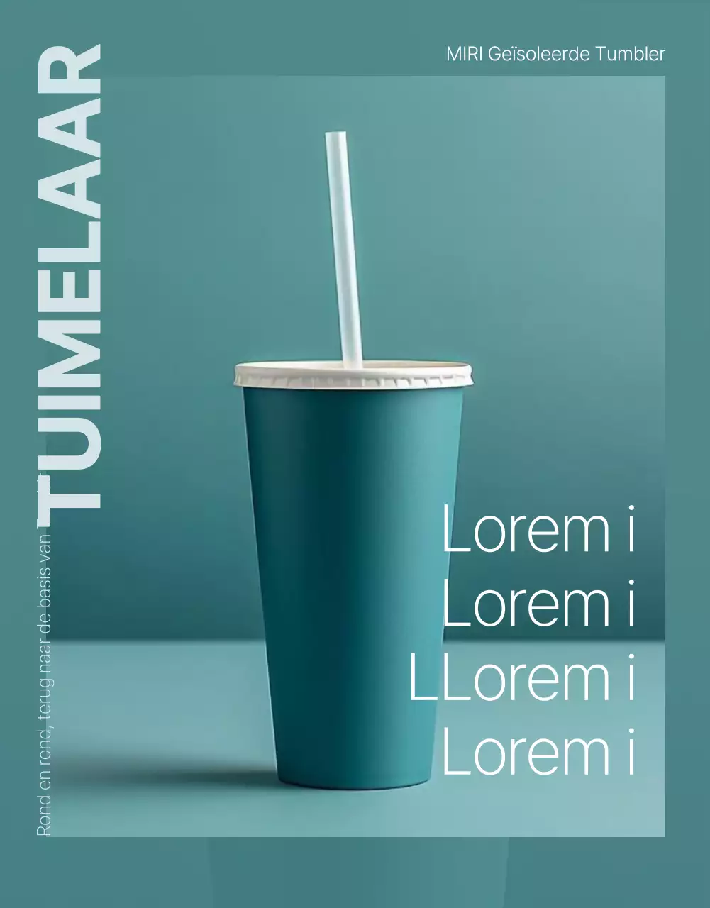 Promoot een eenvoudig groen en mintkleurig tumblr-product