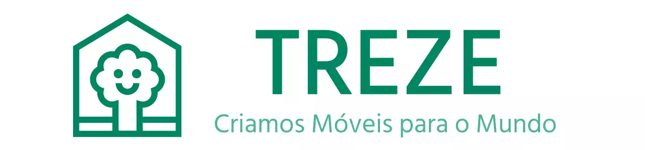 Design de cores para empresas de mobiliário com logótipo de marca que apresenta uma árvore dentro de uma casa