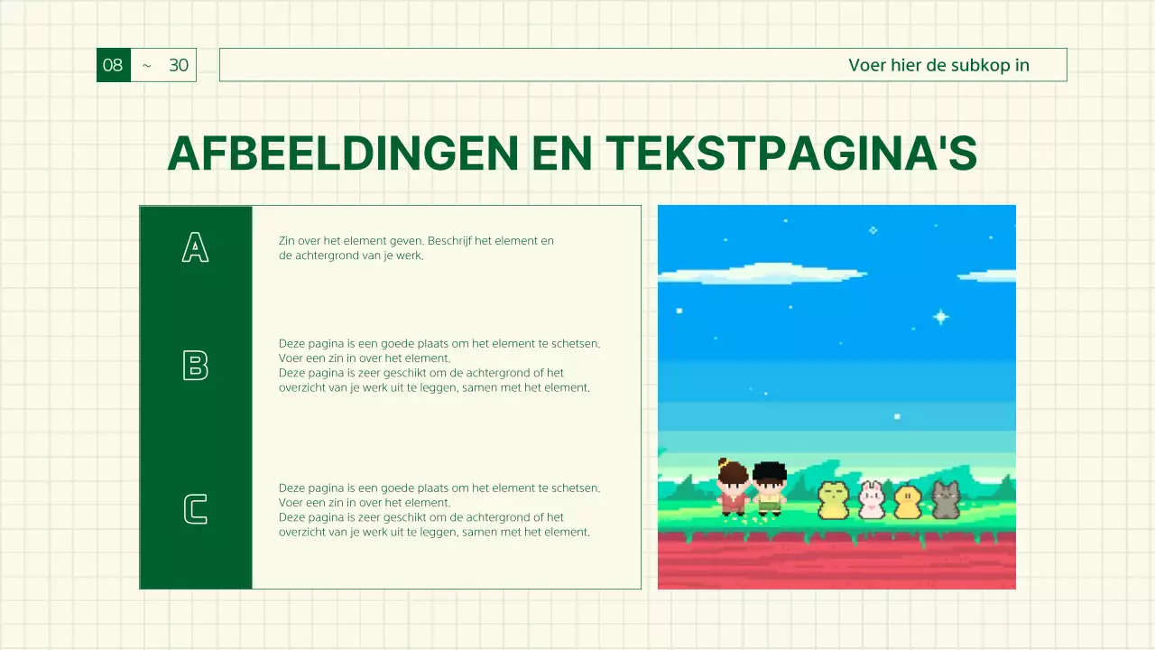 Groen, retro gamegevoelig verslag