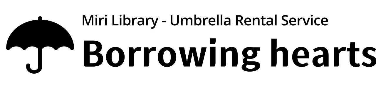 Design a rental service with an umbrella icon
