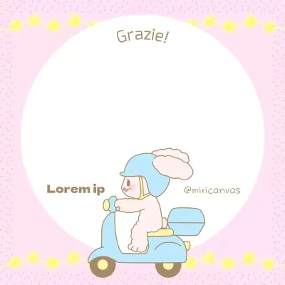 Simpatico coniglietto in rosa e azzurro