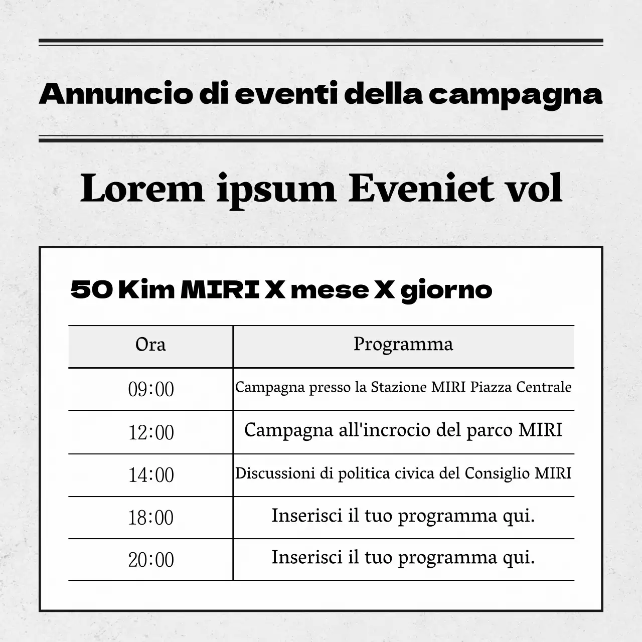 Bianco e nero, semplice elettoralismo