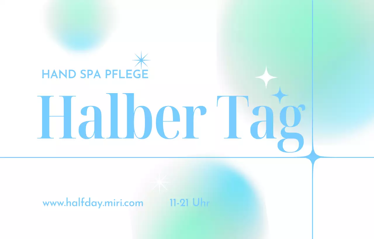 Eindrucksvolles Design mit bunten Farbverläufen und großen Titeln