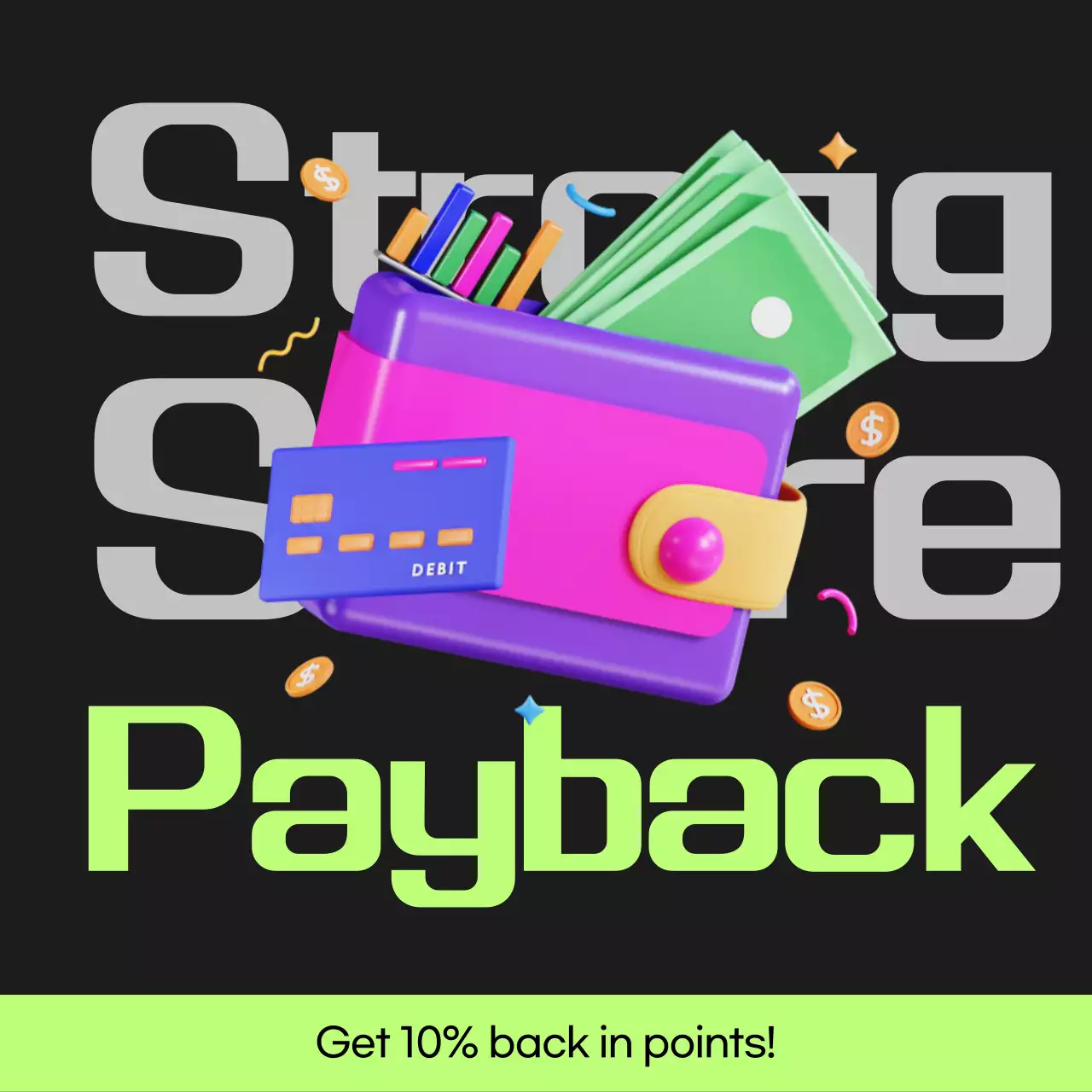 Bài đăng hoàn vốn điểm cyberpunk màu đen và xanh nhạt