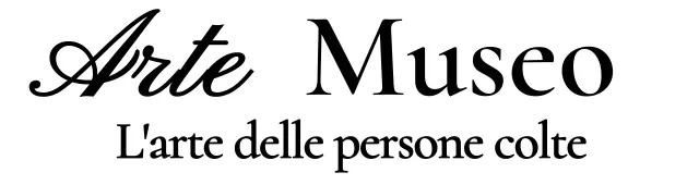 Logo del museo con un concetto di classe in corsivo