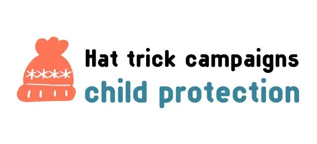 Campaign logo with a cute knitting hat illustration