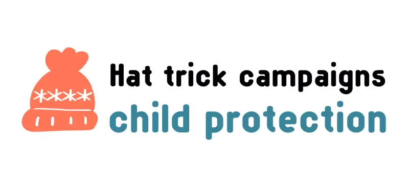 Campaign logo with a cute knitting hat illustration