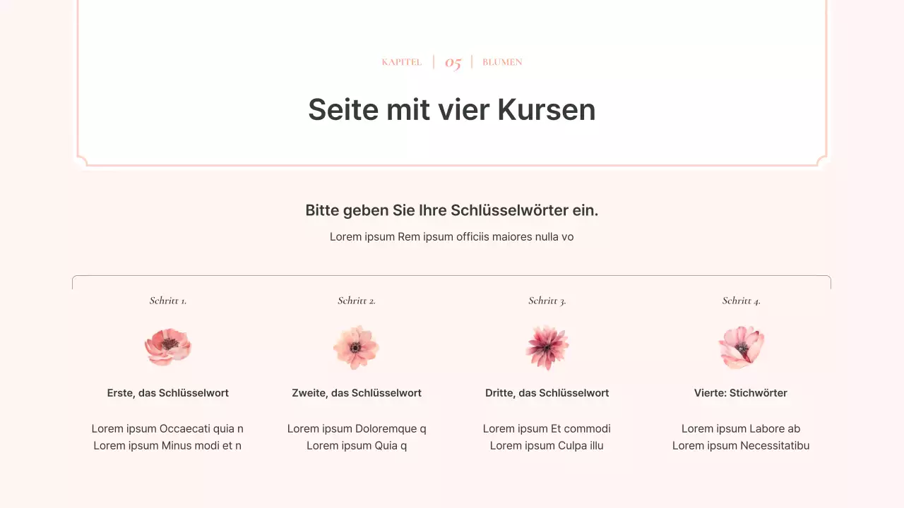 Luxuriöses Aquarell floralen Hintergrund Vorschlag in rosa und Elfenbein