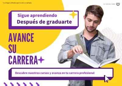 Púrpura y amarillo Geométrica Empleo Carrera Publicidad