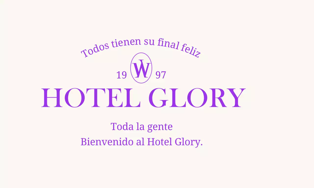 Concepto de hotel de lujo con fuentes con gracias y diseño de texto