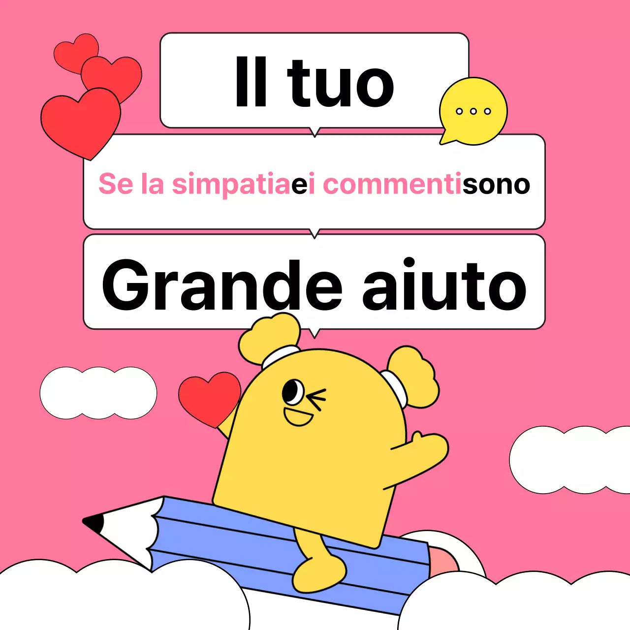 Newsletter: miniatura principale del post con accenti arancioni e gialli