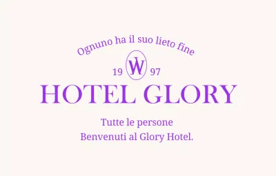 Concept hotel di lusso con font e layout di testo serif