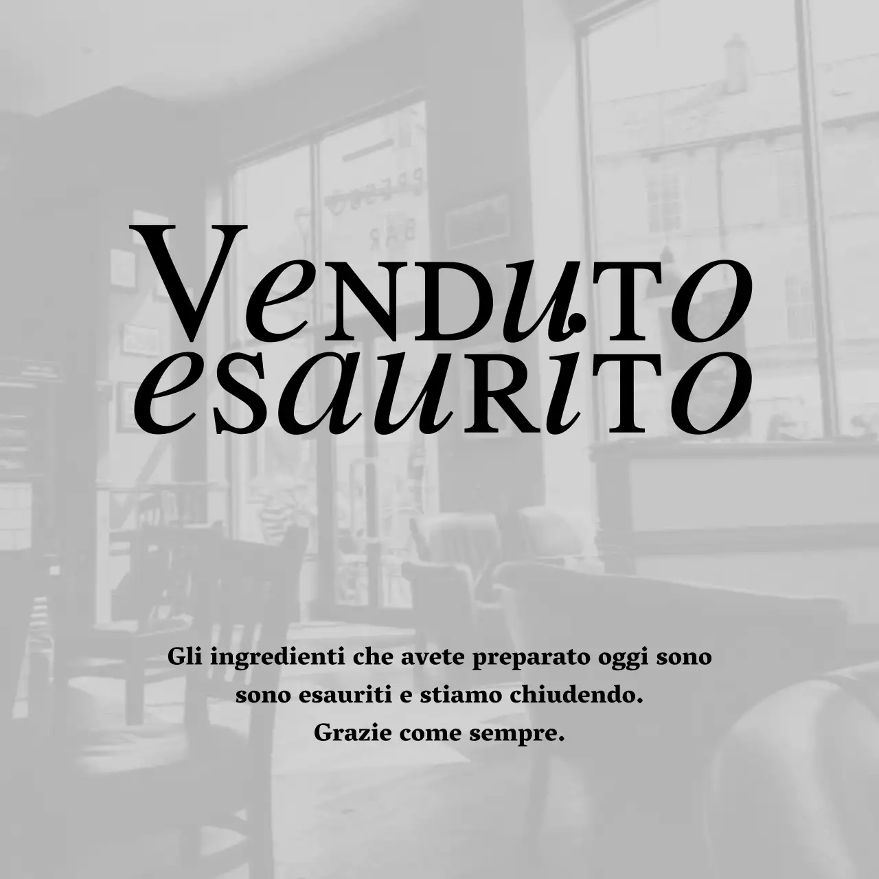 Annuncio di caffè minimalista in grigio e bianco e nero