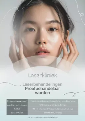 Bevorder de werving van luxueuze dermatologische proceduremonitoren in mint en kaki