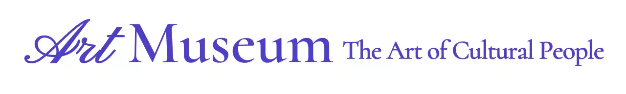 高級感のある筆記体コンセプトの美術館ロゴ