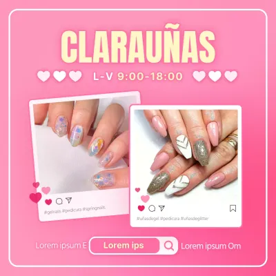 Un anuncio viral de un coqueto salón de manicura rosa