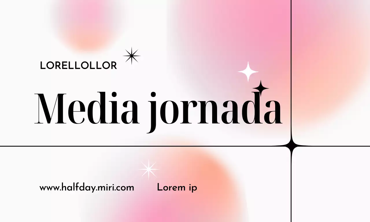 Impresionante diseño con degradados de colores y títulos grandes