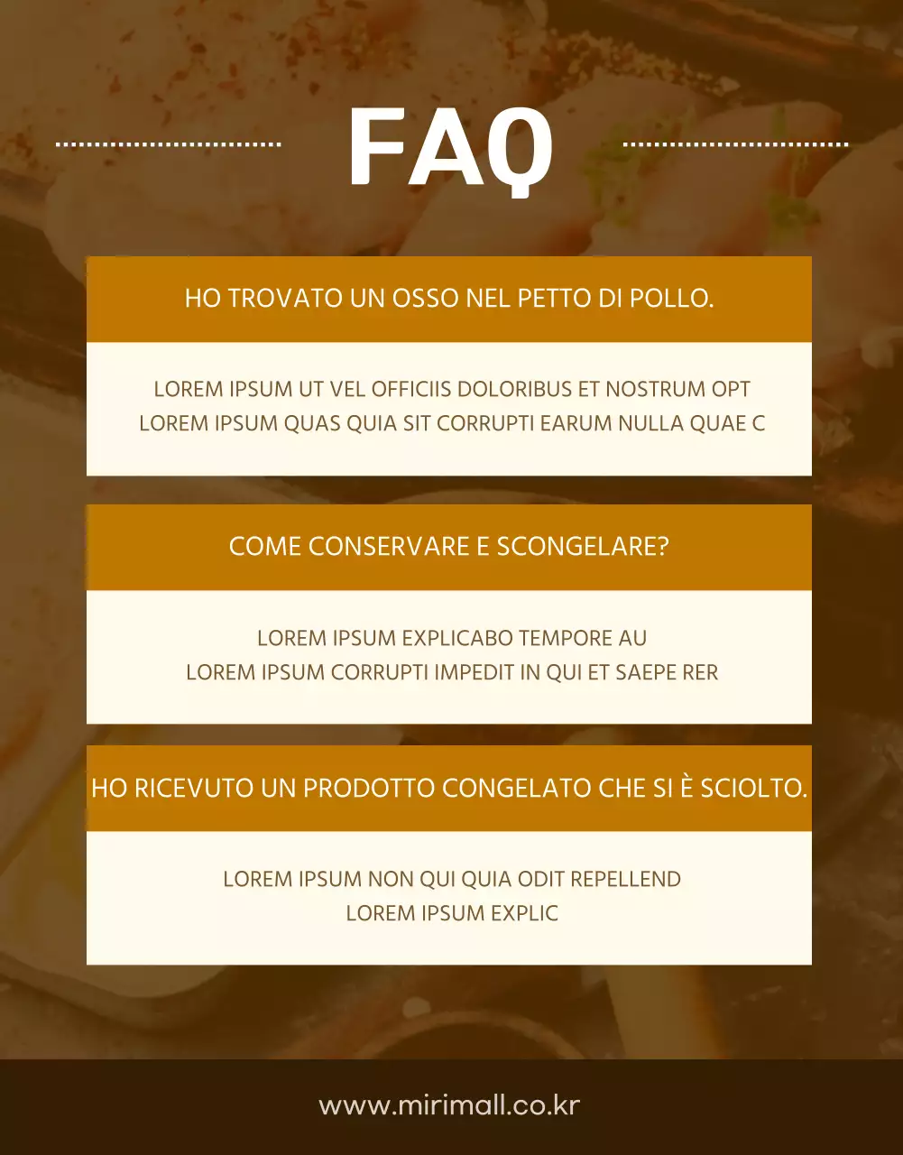 Promuovere petti di pollo vintage rosolati