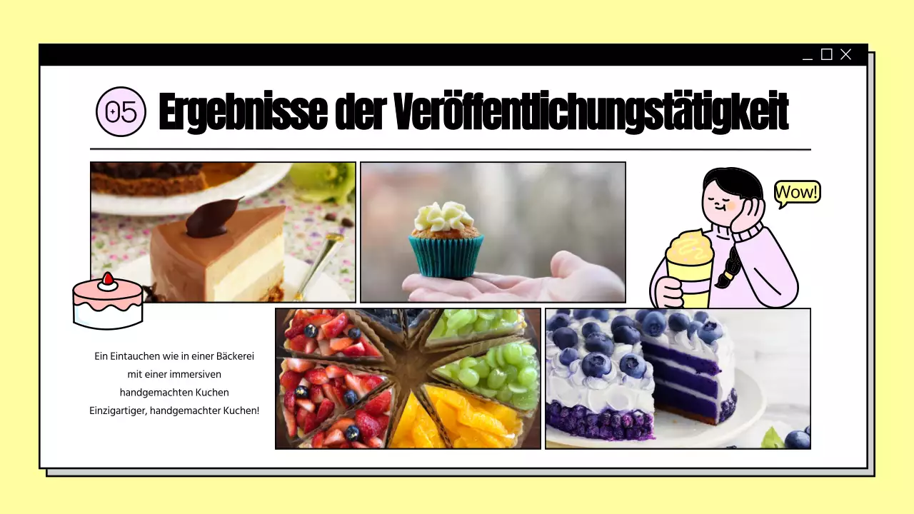 Ein Überblick über die Aktivitäten in den gelben Gemeindezentren in der Präsentation