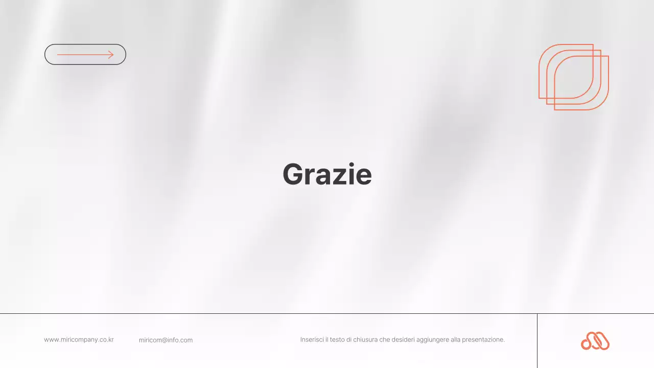 Una semplice lettera di presentazione in arancione e bianco e nero