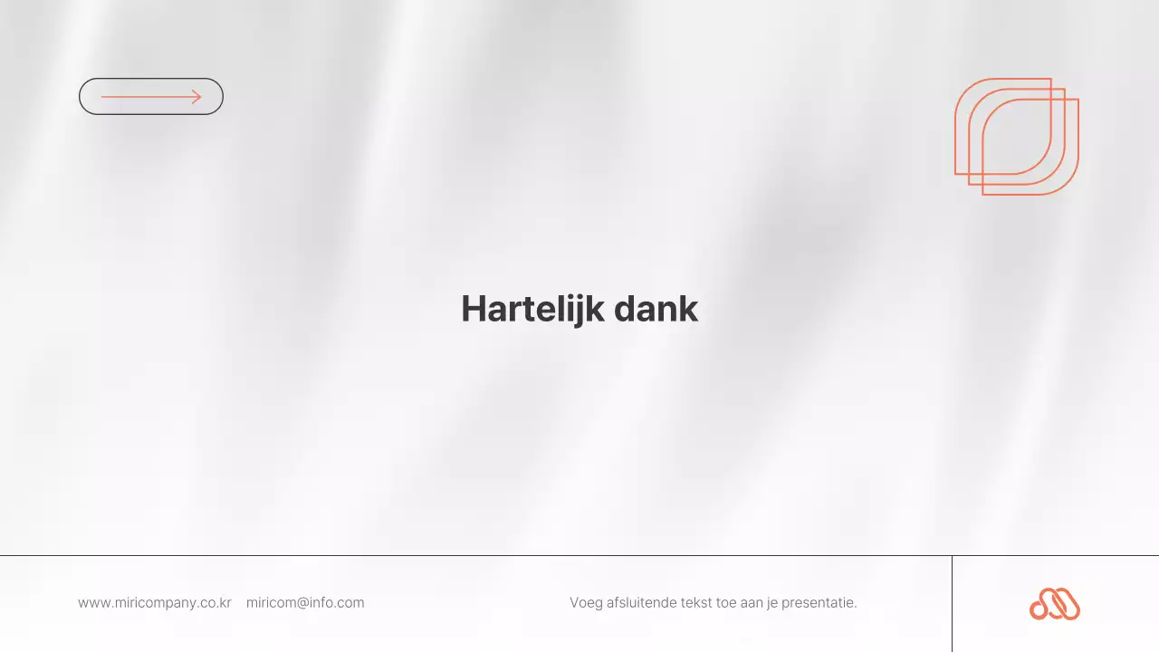 Een eenvoudige, oranje-en-zwart-witte sollicitatiebrief