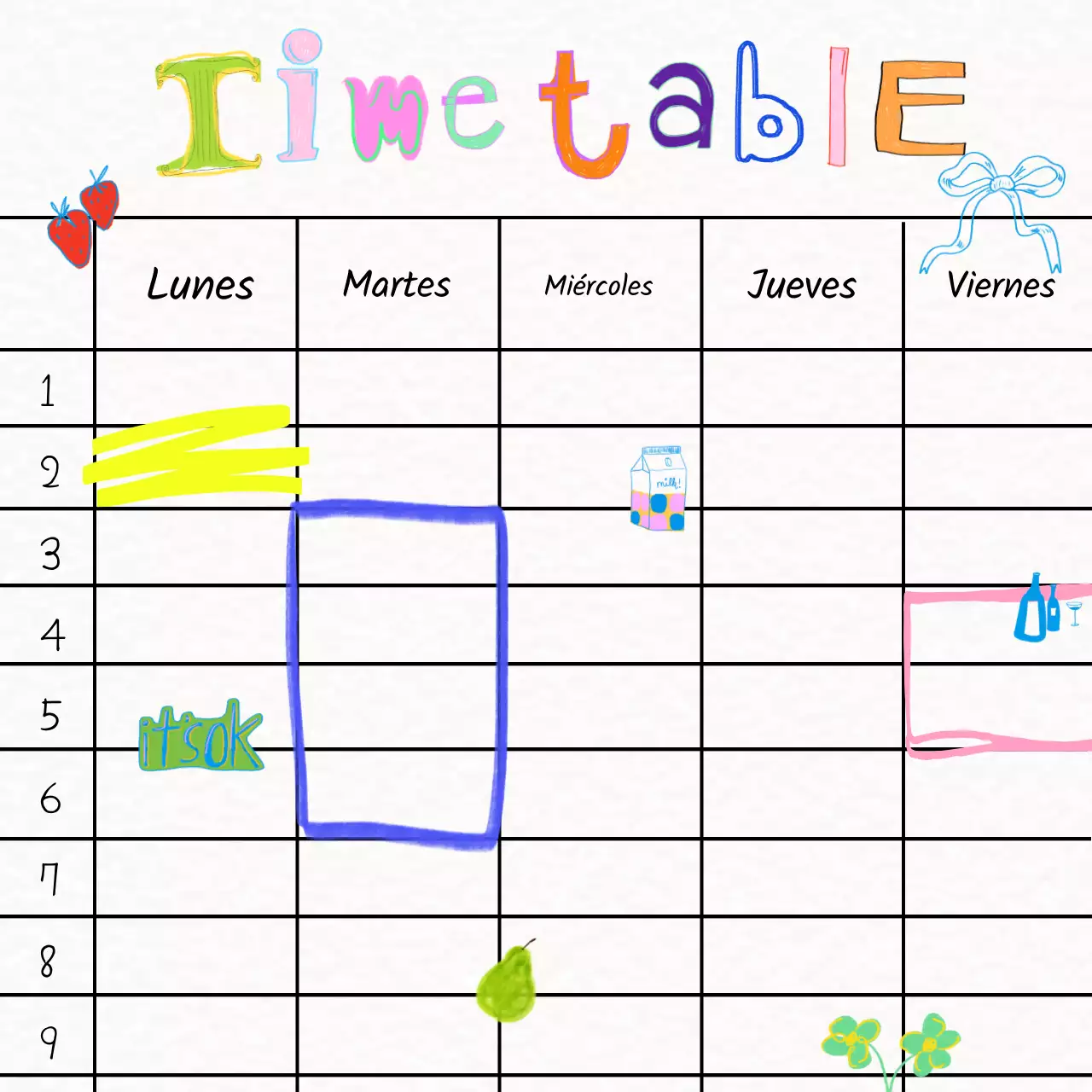 Una bonita agenda marfil