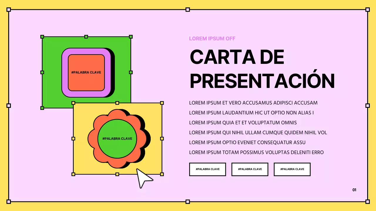 Kitschy amarillo y azul de recursos humanos materiales de formación de nuevos empleados